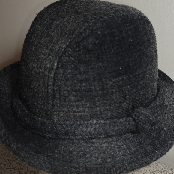VTG  wool hat  medium 20" dia gray - Picture 4 of 6